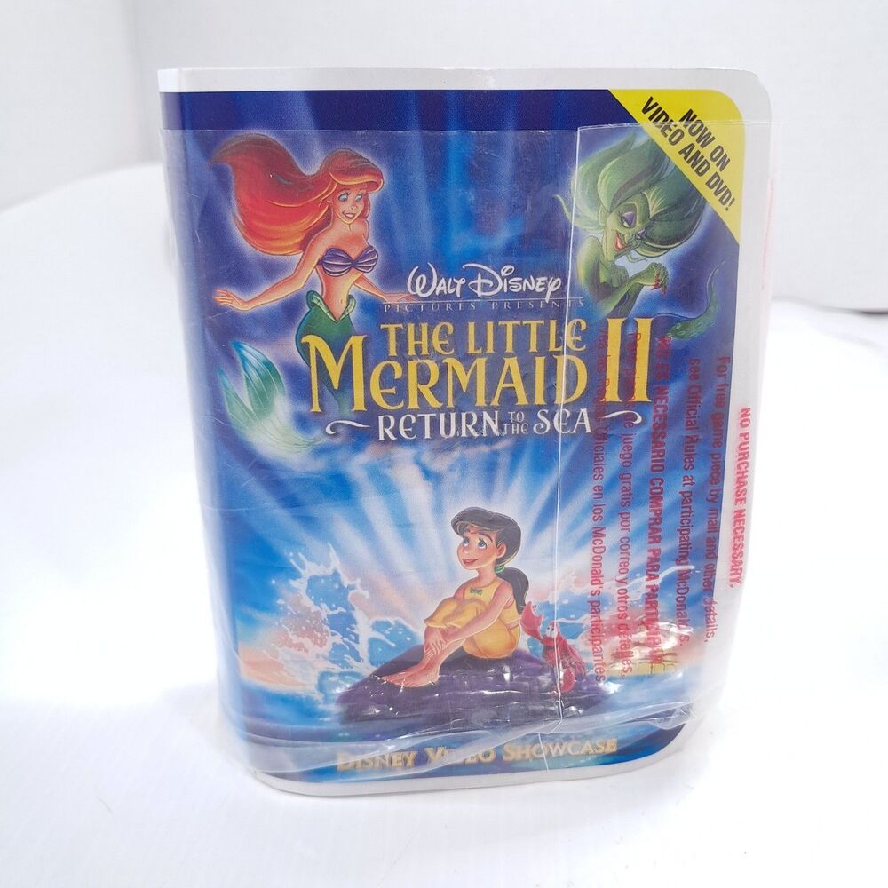 McDonald's Disney Video Melody Little Mermaid 2 VHS Clamshell Happy Meal toy